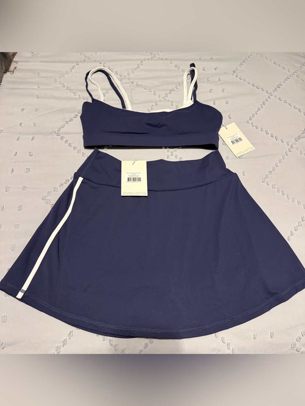Price drop!Wilo the Label Tennis Skort and Bra Set - Medium - Pickleball anyone? - Picture 2 of 5
